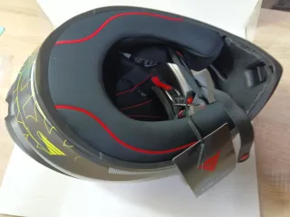 Casco AGV Dainese Talla XXL Negro Amarillo