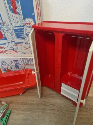 antiguo lote juguetes Palau muñecas armario ropa y