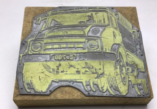 Chapa Molde Imprenta Ebro Publicidad Años 60