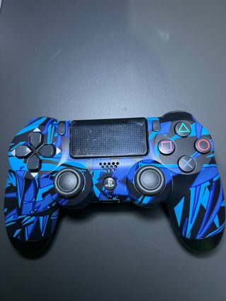 Mando PS4 personalizado azul