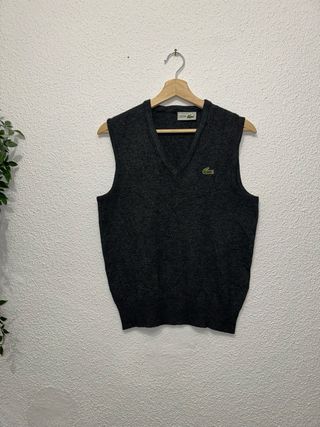 Chaleco Lacoste Gris Talla S Mujer