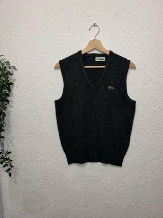Chaleco Lacoste Gris Talla S Mujer