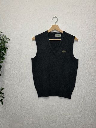 Chaleco Lacoste Gris Talla S Mujer