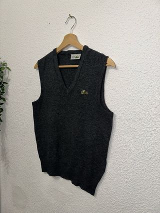 Chaleco Lacoste Gris Talla S Mujer