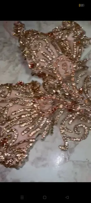 Vestido de fiesta echo a medida por modista