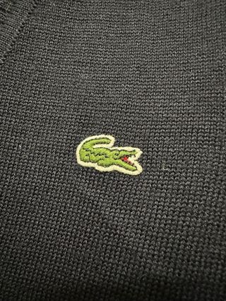 Chaleco Lacoste Negro Talla L Mujer