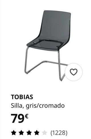 4 sillas TOBIAS IKEA