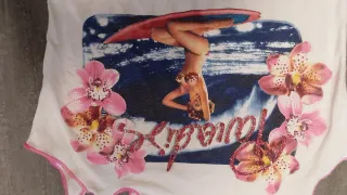 Camiseta tirantes S con estampado