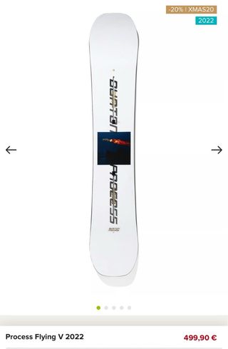 Tavola da snowboard Burton Process 134 cm nuova