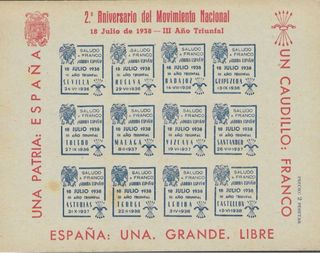 Bloque 2º Aniversario Movimiento Nacional 1938