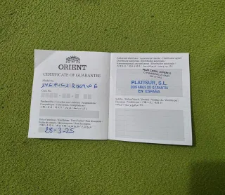 Reloj Orient Negro y Plateado