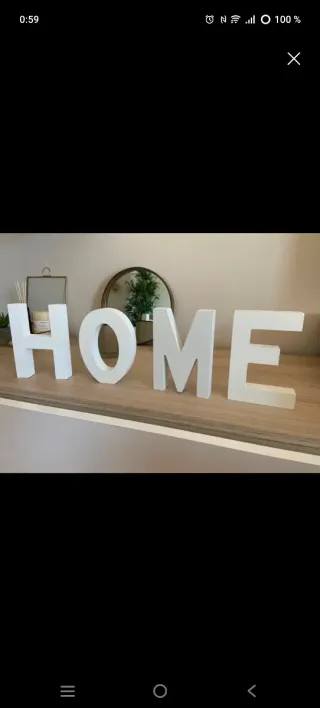 Letras decorativas madera blancas