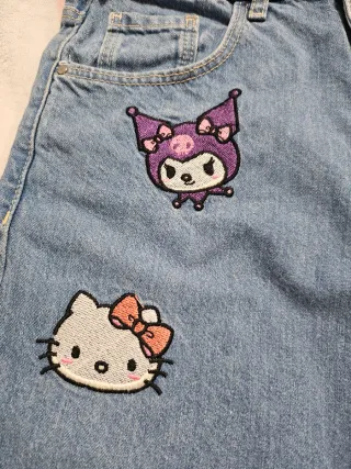 Shorts vaqueros con parches