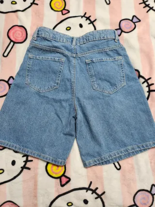 Shorts vaqueros con parches