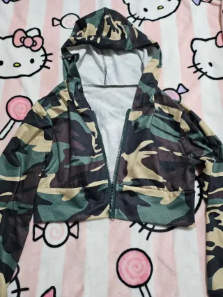 Chaqueta Corta Camuflaje Cremallera