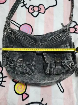 Bolso bandolera gris