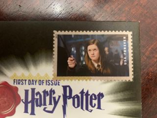 Sello USA Harry Potter firmado por Bonnie Wright