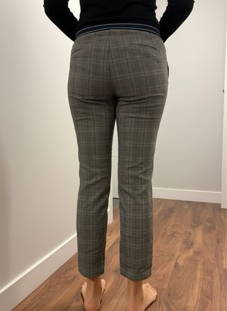 Pantalón de vestir Zara –Talla 40-Cuadro clásico