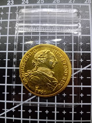 1761 ESPAÑA MONEDA ANTIGUA DE CARLOS III