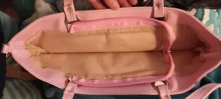 Bolso de mano rosa