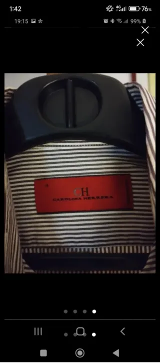 Camisa manga larga Carolina Herrera hombre