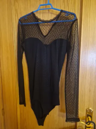 Body de malla con estampados