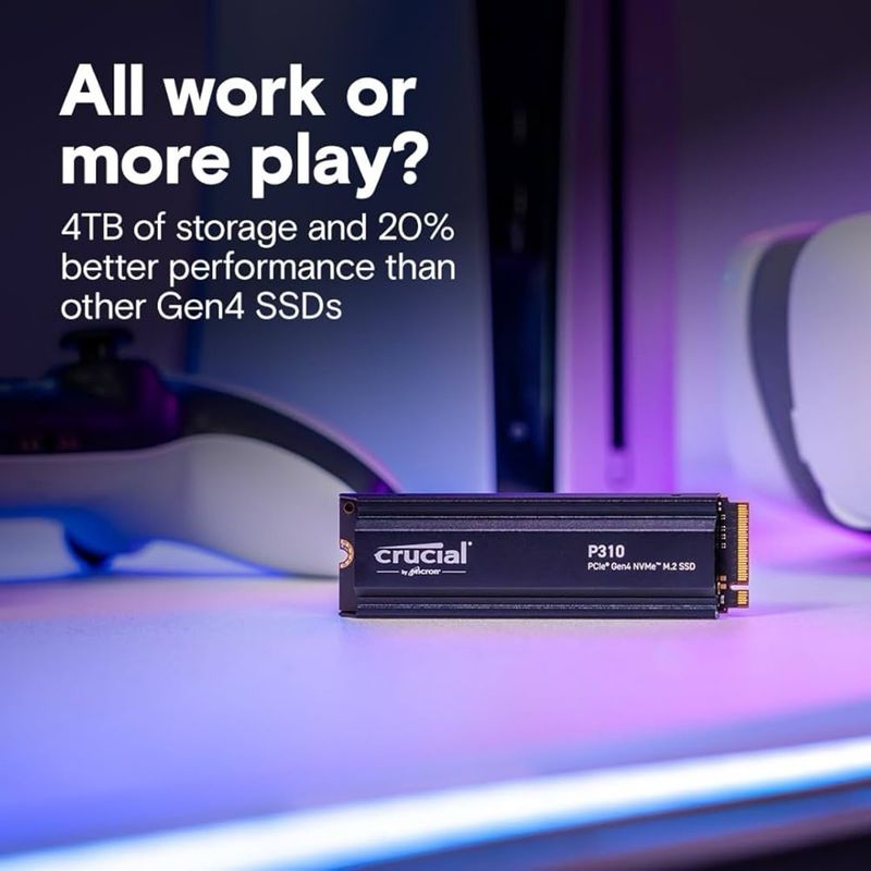 SSD Crucial P310 4TB PCIe Gen4 NVMe M.2 afbeelding 3