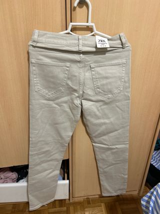 Pantalón Zara Beige Talla S