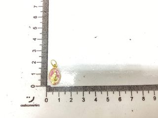 colgante oro 18k con piedra