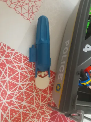 Lancha Policía Playmobil con figuras