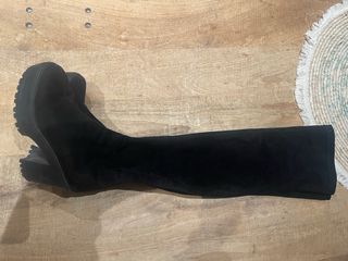 Botas altas elásticas negras mujer talla 38