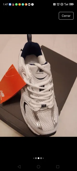 Zapatillas New Balance Gris/Plata