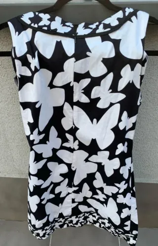 Vestido Blanco mariposas