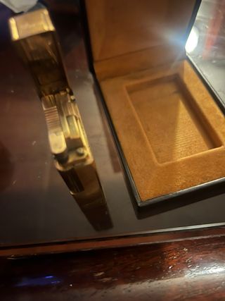 Mechero Dupont Chapado en Oro