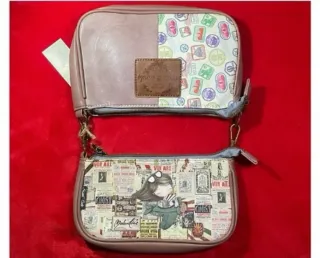 Bolso doble rosa y multicolor