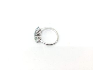 anillo oro 18k con piedra con circonita