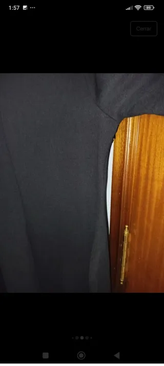 Vestido negro de fiesta un solo uso talla 3XL