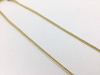 collar oro 18k con piedra con diamante 24cm