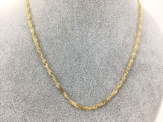 collar oro 18k 23cm