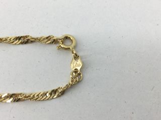 collar oro 18k 23cm