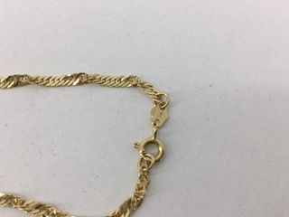 collar oro 18k 23cm