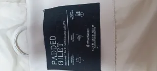 Chaleco de invierno beige