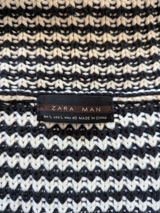 Chaqueta Zara Rayas Hombre Talla M