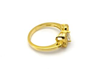 sortija plata 925mm con piedra con circonita t. 12 (16,56 mm)