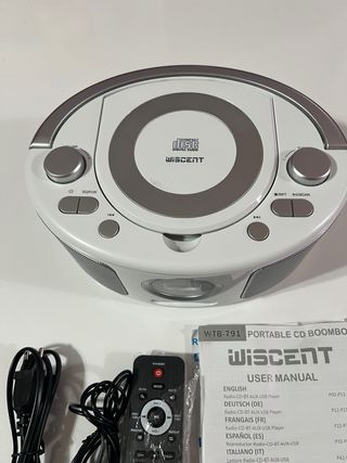 Radio CD Portátil Wisent WTB-791