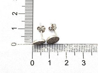 pendientes plata 925mm con piedra con circonita