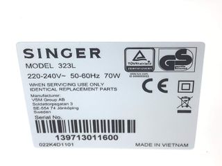 maquina coser singer 323l serenade