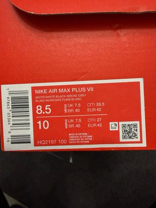 Nike Air Max Plus Vll Tuned Blancas/Negras