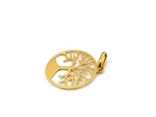 colgante oro 18k con circonita