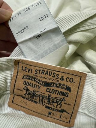 Pantalones Levi's 505 Pana W32 L34